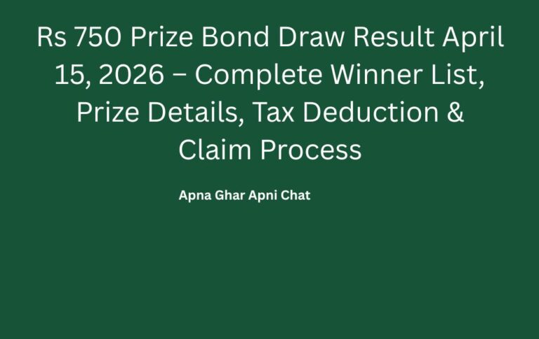 Rs 750 Prize Bond Draw Result April 15, 2026 – Complete Winner List, Prize Details, Tax Deduction & Claim Process